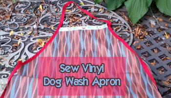 Dog Grooming Bathing Apron DIY